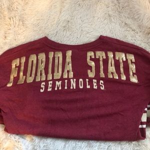 FSU Long Sleeve Sequin Detail